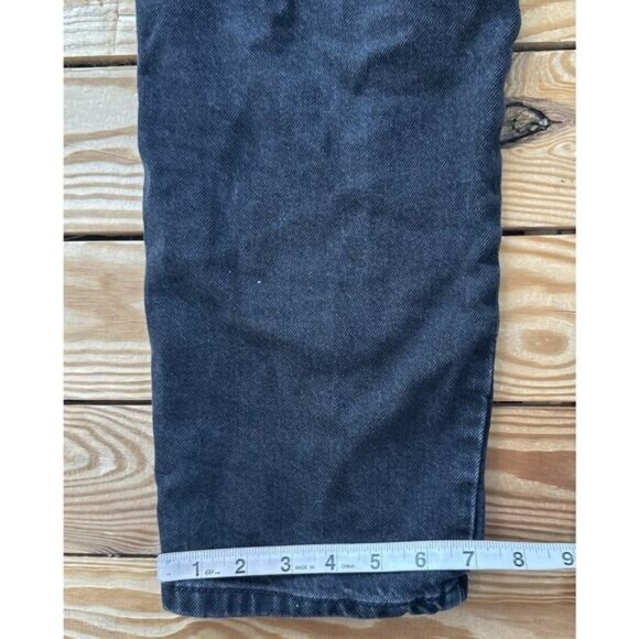 Lee Union-Alls Studded Denim Jumpsuit Size Large Women's Black Zip/Snap Front - Picture 9 of 10